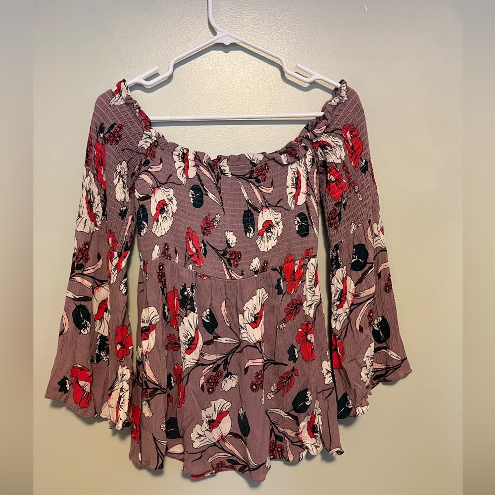 Anthropologie Hazelhaze Floral Top